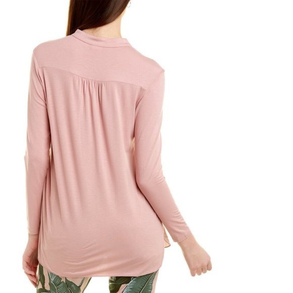 MaxMara Leisure Pink Silk Front Blouse Top - Picture 2 of 9